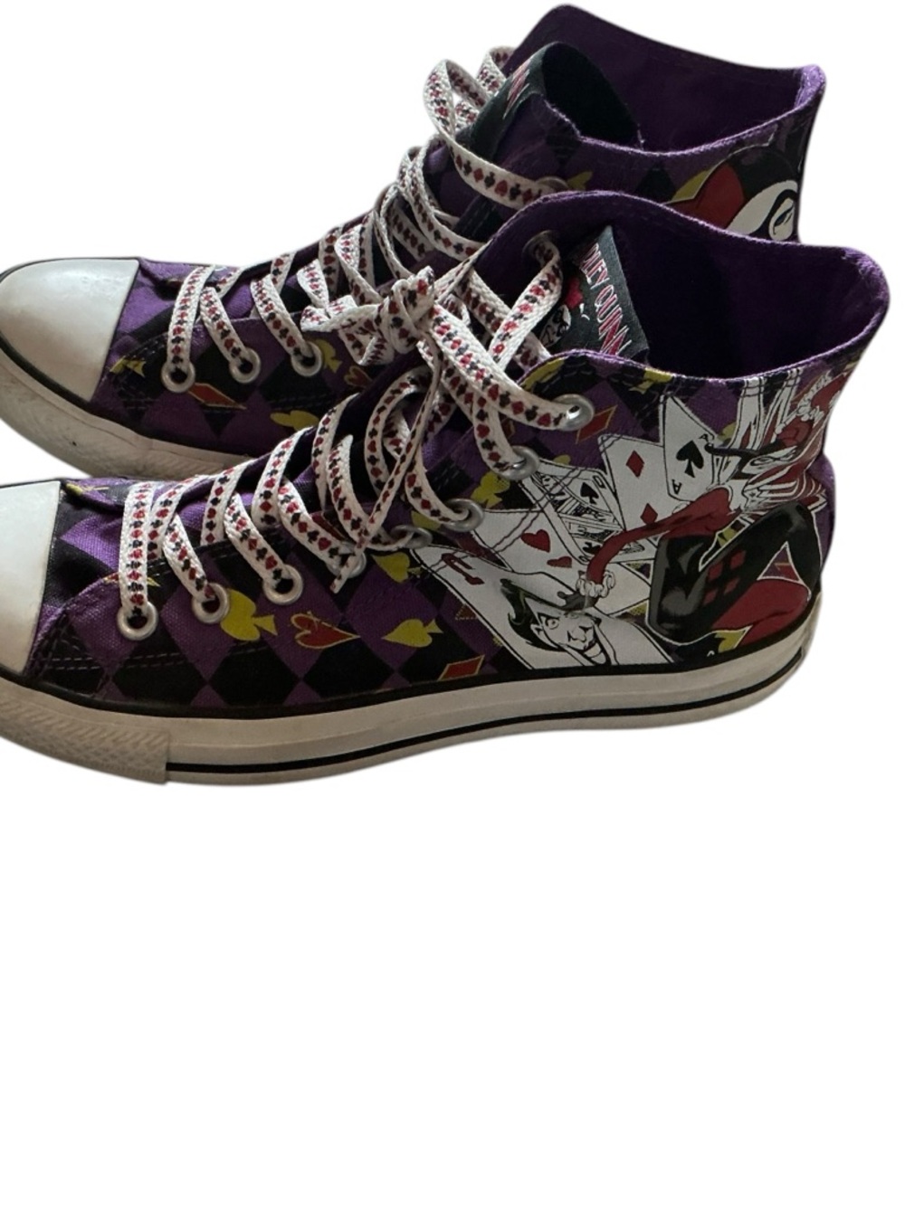 DC comic x converse all star Chuck Taylor Harley and joker high top sneakers 8.5